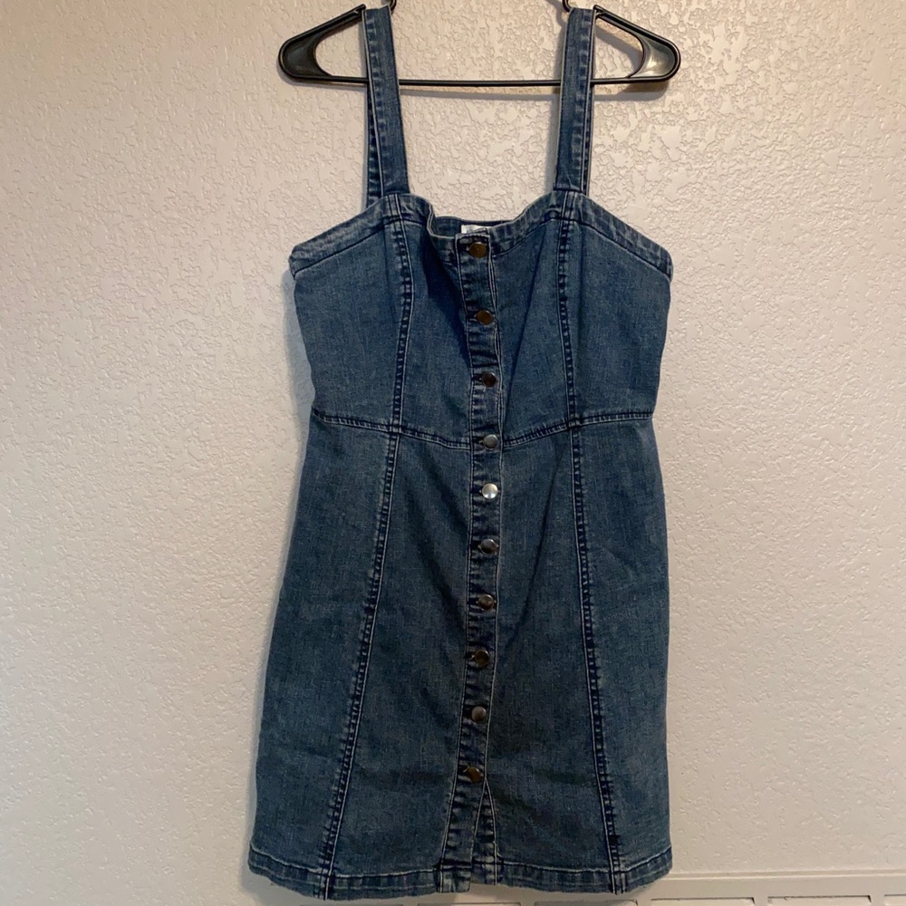 Long jean dress